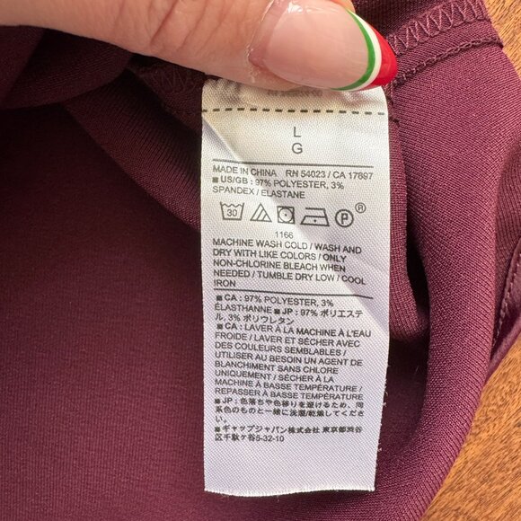 โจ Banana Republic | Burgundy Cowl Cami | Size L โจ - Picture 4 of 6